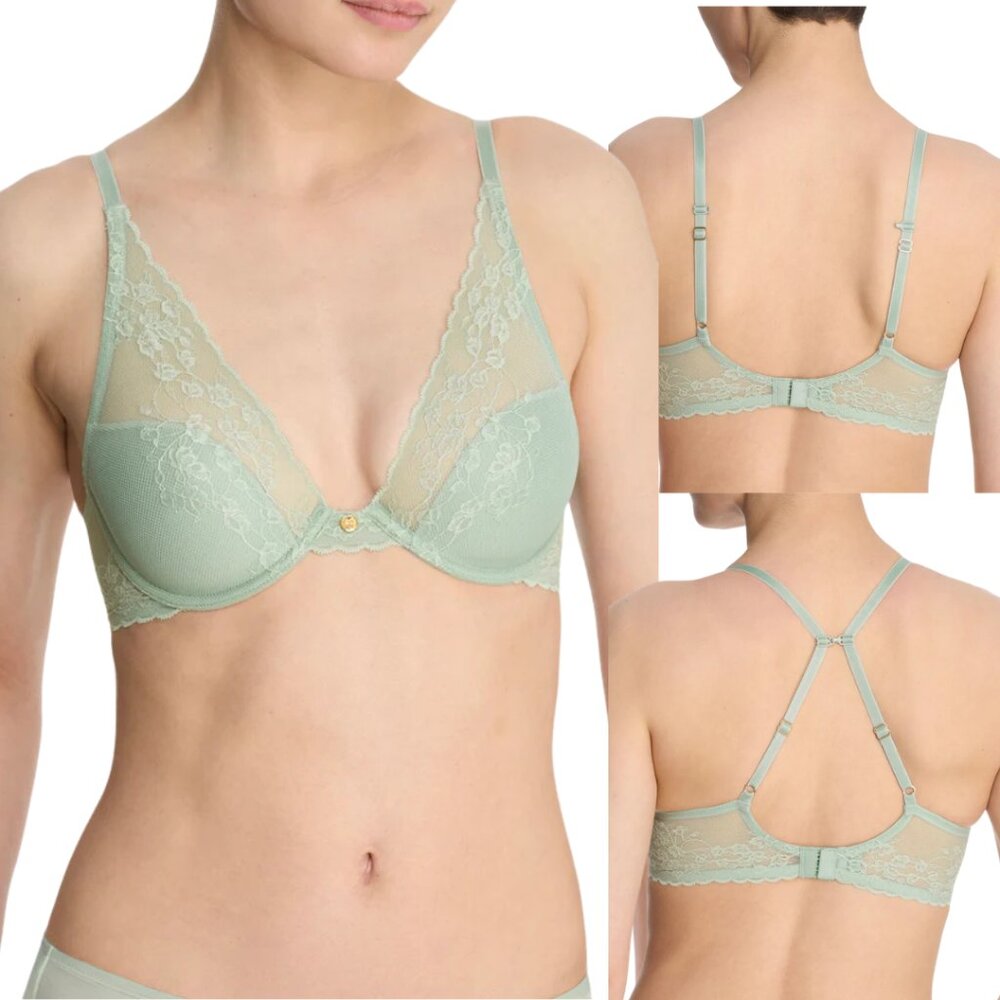 NATORI Cherry Blossom‎ Convertible Bra Mint Green 32B NWT